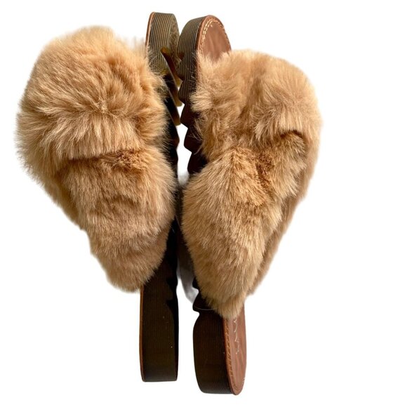 Samilor Fluffy Criss Cross Slippers Women's Size 7/8 NEW NWT - Picture 9 of 12